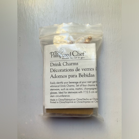 NWT Pampered Chef Drink Charms - Set of 4 - Style #2154 - Picture 5 of 11